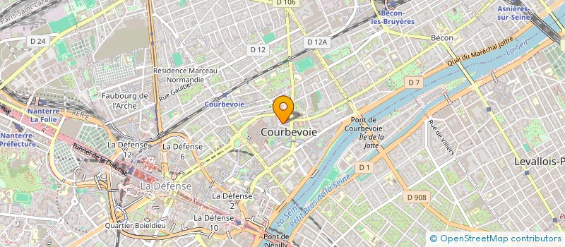 localisation de l'entreprise MONSIEUR CLAUDE TEGELBECKERS à COURBEVOIE