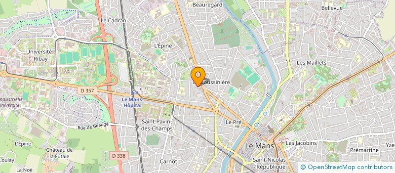 localisation de l'entreprise MONSIEUR CLAUDE TERRASSE à LE MANS