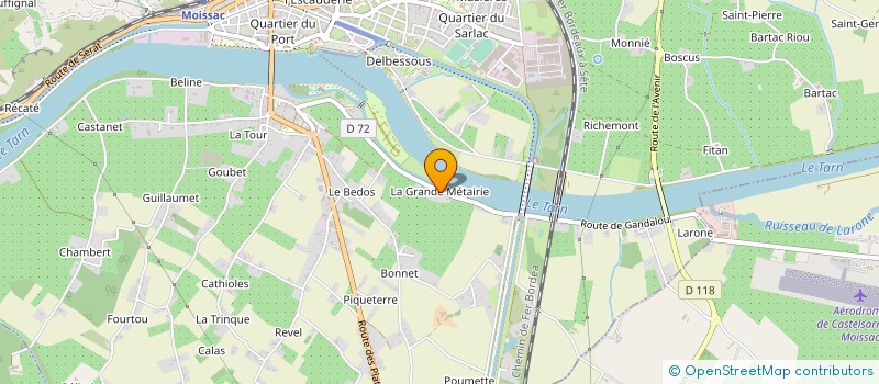 localisation de l'entreprise MONSIEUR CLAUDE TERRENNE  MOISSAC