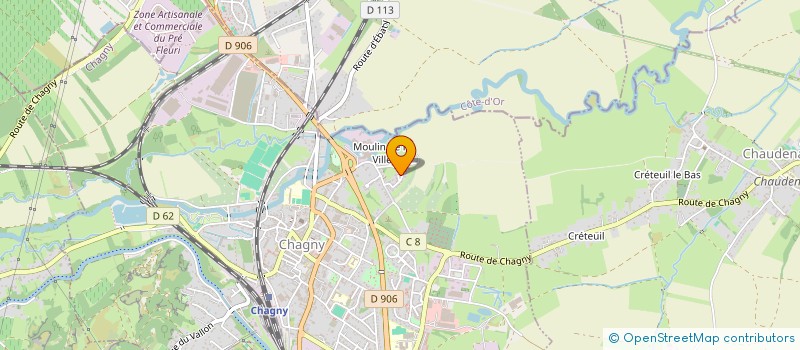 localisation de l'entreprise MONSIEUR CLAUDE TERRET  CHAGNY