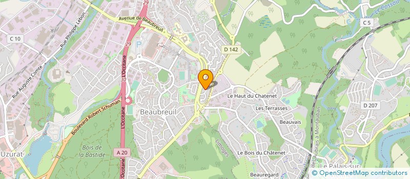 localisation de l'entreprise MONSIEUR CLAUDE TERRIER à LIMOGES