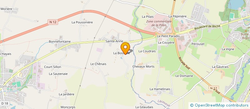 localisation de l'entreprise MONSIEUR CLAUDE TESSIER à LAIGNELET
