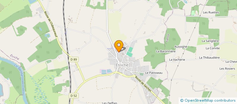 localisation de l'entreprise MONSIEUR CLAUDE TETREL  ETRICHE