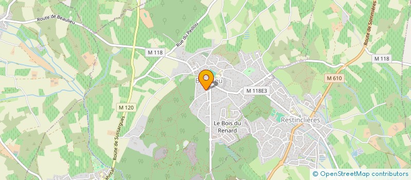 localisation de l'entreprise MONSIEUR CLAUDE THEROND  BEAULIEU