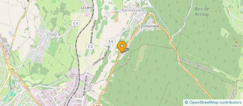 localisation de l'entreprise MONSIEUR CLAUDE THEVENIN  PANNESSIERES