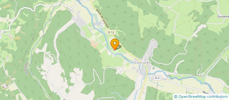 localisation de l'entreprise MONSIEUR CLAUDE THIERES  CONCORES