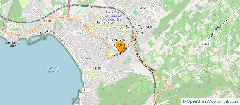 localisation de l'entreprise MONSIEUR CLAUDE THOMAS à SAINT-CYR-SUR-MER