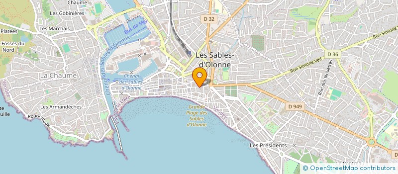 localisation de l'entreprise MONSIEUR CLAUDE THOMAS à LES SABLES D'OLONNE