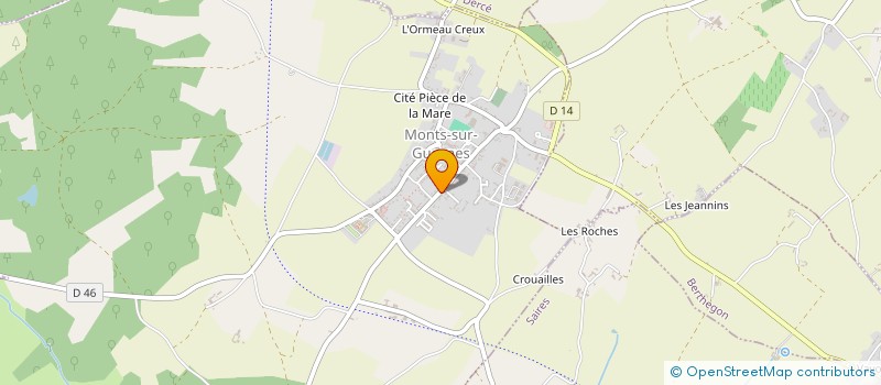 localisation de l'entreprise MONSIEUR CLAUDE THOMAS  MONTS-SUR-GUESNES