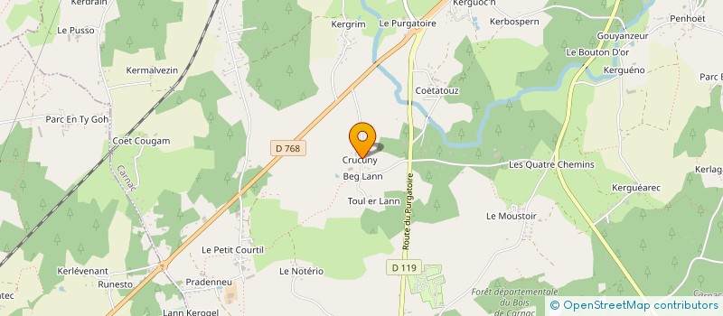 localisation de l'entreprise MONSIEUR CLAUDE THOMAS à CARNAC