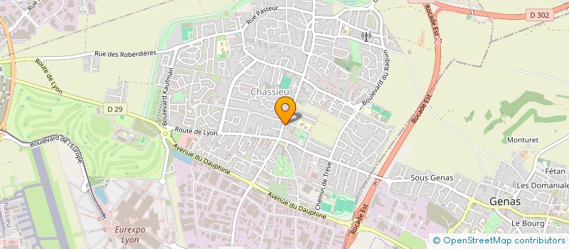 localisation de l'entreprise MONSIEUR CLAUDE THOMAS  CHASSIEU