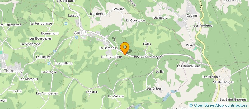 localisation de l'entreprise MONSIEUR CLAUDE THUILLIER  AUDRIX