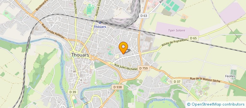 localisation de l'entreprise MONSIEUR CLAUDE TIBEAU à THOUARS