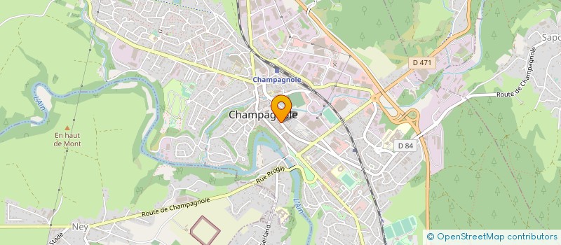 localisation de l'entreprise MONSIEUR CLAUDE TISSOT à CHAMPAGNOLE