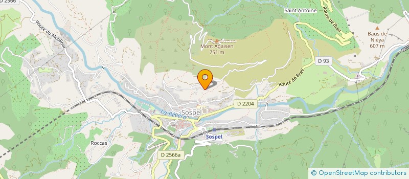 localisation de l'entreprise MONSIEUR CLAUDE TOLLARDO  SOSPEL