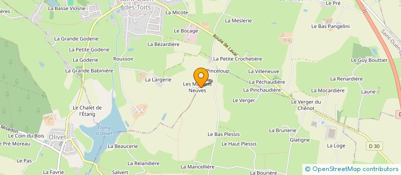 localisation de l'entreprise MONSIEUR CLAUDE TOMELIN  LE GENEST-SAINT-ISLE