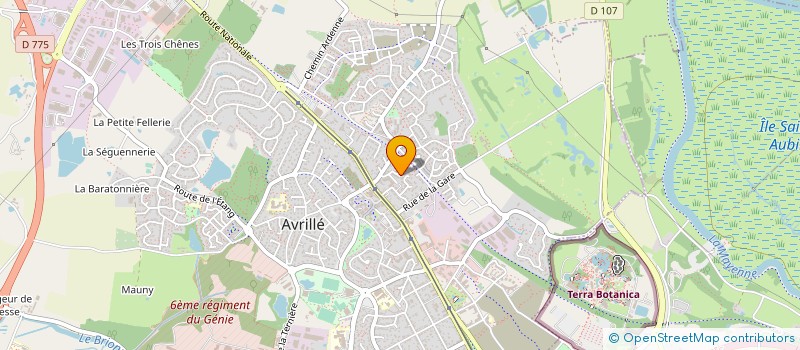 localisation de l'entreprise MONSIEUR CLAUDE TOUCHAIS  AVRILLE