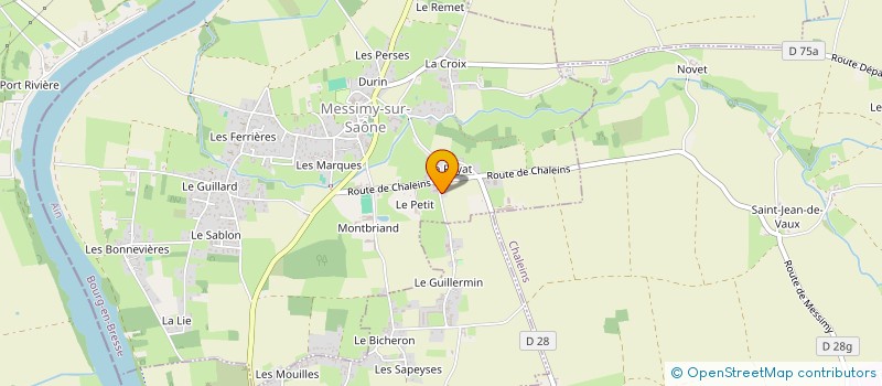 localisation de l'entreprise MONSIEUR CLAUDE TOUCHARD  MESSIMY-SUR-SAONE