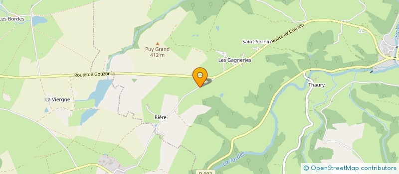 localisation de l'entreprise MONSIEUR CLAUDE TOURAND à CHAMBON-SUR-VOUEIZE