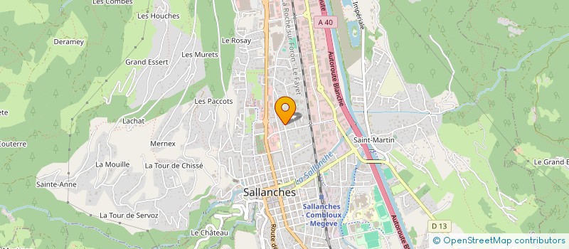 localisation de l'entreprise MONSIEUR CLAUDE TOURRENC à SALLANCHES