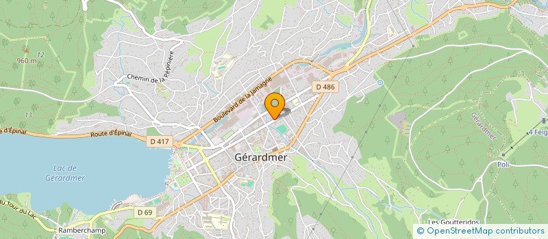 localisation de l'entreprise MONSIEUR CLAUDE TOUSSAINT  GERARDMER