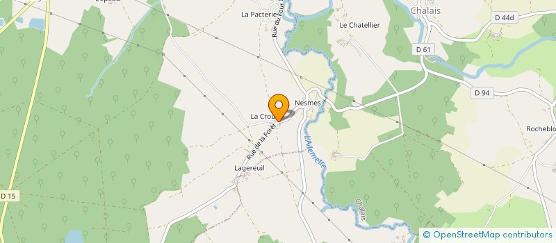localisation de l'entreprise MONSIEUR CLAUDE TOUZEAU à PRISSAC