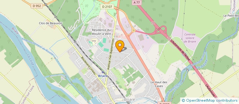 localisation de l'entreprise MONSIEUR CLAUDE TRANCHON à BRIARE