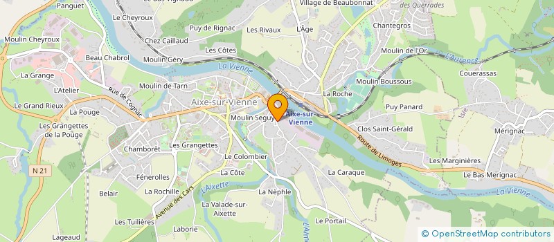 localisation de l'entreprise MONSIEUR CLAUDE TRAPIERS à AIXE-SUR-VIENNE