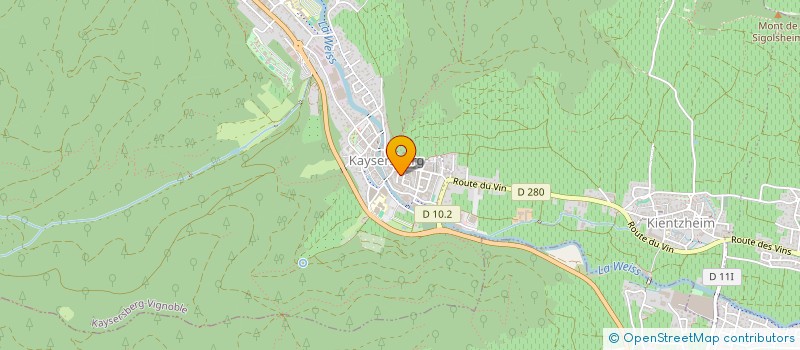 localisation de l'entreprise MONSIEUR CLAUDE TRESCARTE  KAYSERSBERG VIGNOBLE
