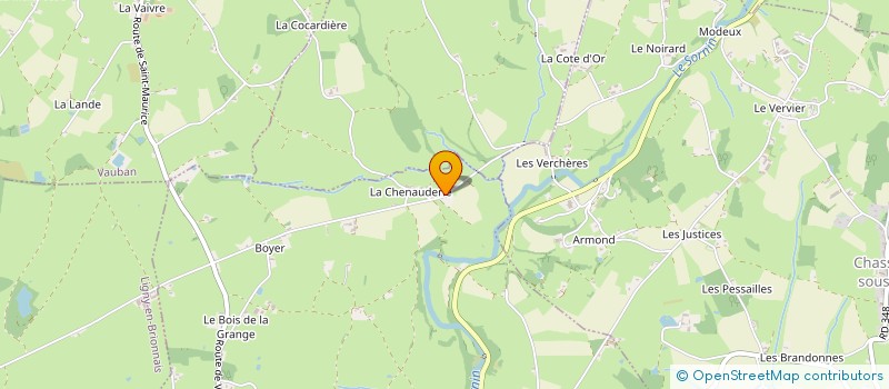 localisation de l'entreprise MONSIEUR CLAUDE TREUVEY  SAINT-MAURICE-LES-CHATEAUNEUF