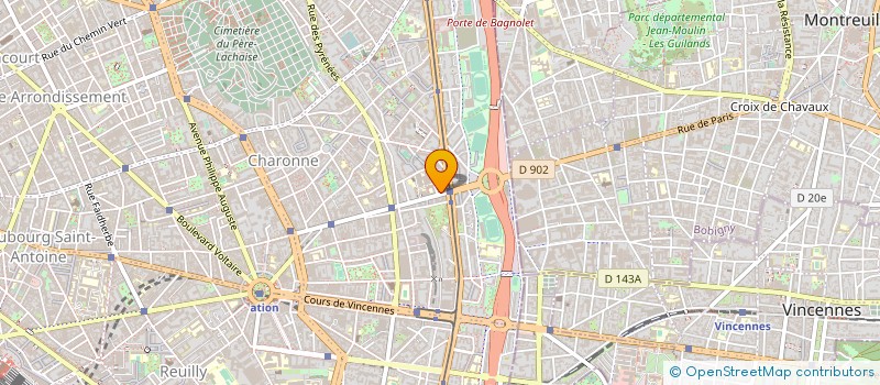 localisation de l'entreprise MONSIEUR CLAUDE TRONCHET  PARIS