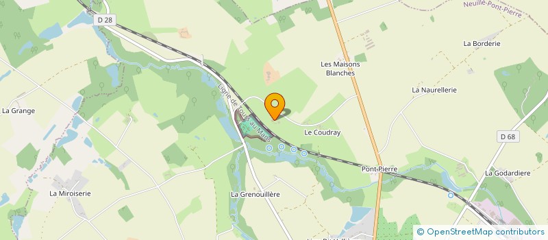 localisation de l'entreprise MONSIEUR CLAUDE TRONCHOT  NEUILLE PONT PIERRE