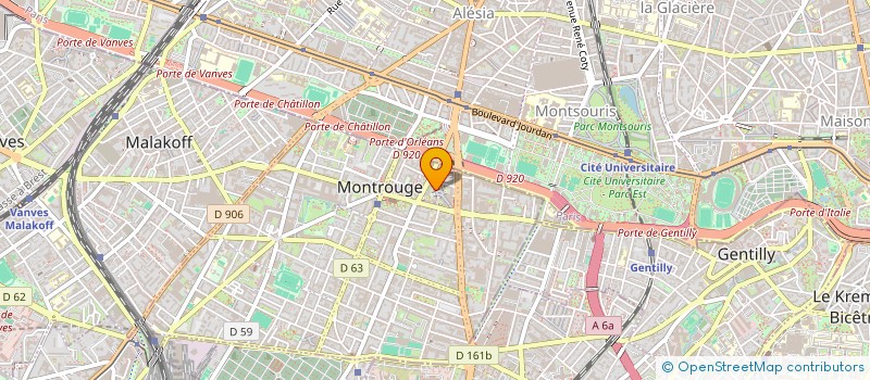 localisation de l'entreprise MONSIEUR CLAUDE TROTIGNON  MONTROUGE