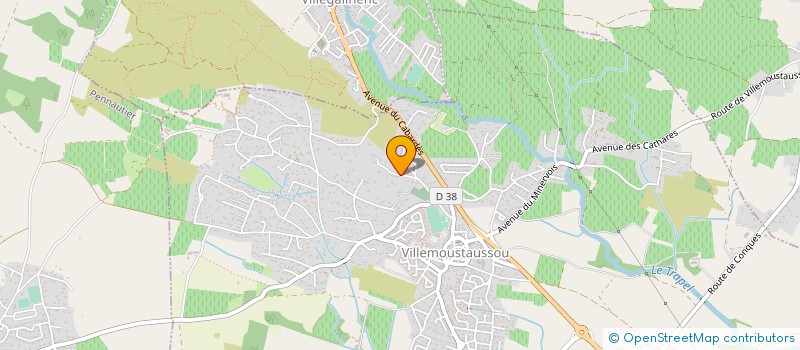 localisation de l'entreprise MONSIEUR CLAUDE TROUILLARD  VILLEMOUSTAUSSOU