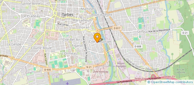 localisation de l'entreprise MONSIEUR CLAUDE UDA  TARBES