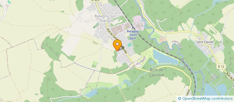 localisation de l'entreprise MONSIEUR CLAUDE URBAIN  BALAGNY-SUR-THERAIN