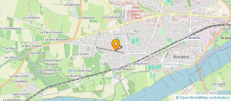 localisation de l'entreprise MONSIEUR CLAUDE USUREAU  ANCENIS-SAINT-GEREON