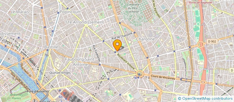 localisation de l'entreprise MONSIEUR CLAUDE VADROT  PARIS