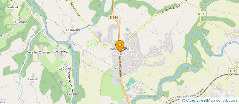 localisation de l'entreprise MONSIEUR CLAUDE VALENZA  VALLIERES-SUR-FIER