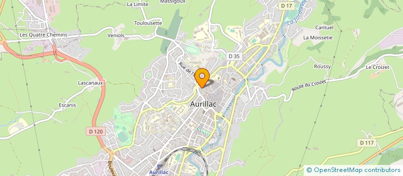 localisation de l'entreprise MONSIEUR CLAUDE VALETTE à AURILLAC