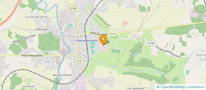 localisation de l'entreprise MONSIEUR CLAUDE VALLADE  LA ROCHEFOUCAULD-EN-ANGOUMOIS