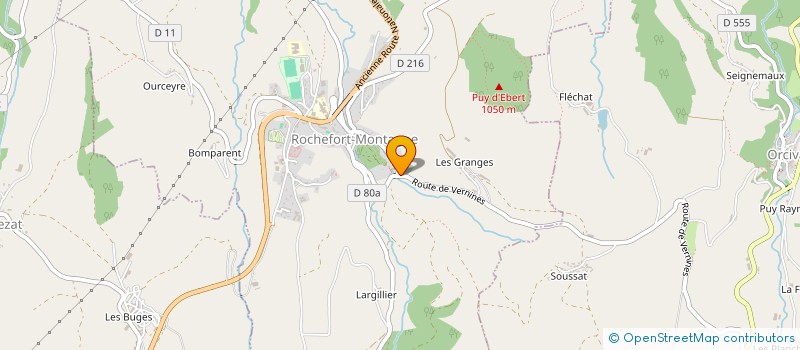 localisation de l'entreprise MONSIEUR CLAUDE VALLEIX à ROCHEFORT-MONTAGNE