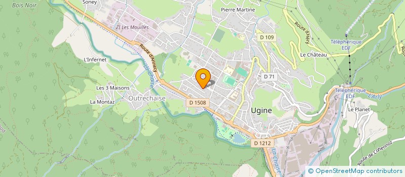 localisation de l'entreprise MONSIEUR CLAUDE VALLERY-RADOT  COHENNOZ