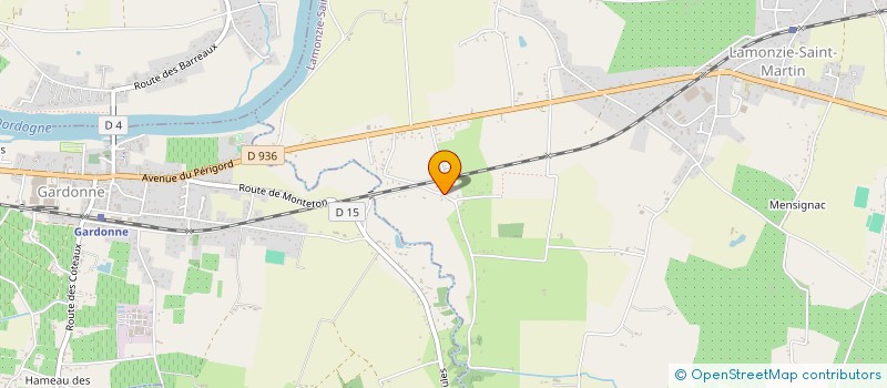 localisation de l'entreprise MONSIEUR CLAUDE VALOT  LAMONZIE-SAINT-MARTIN