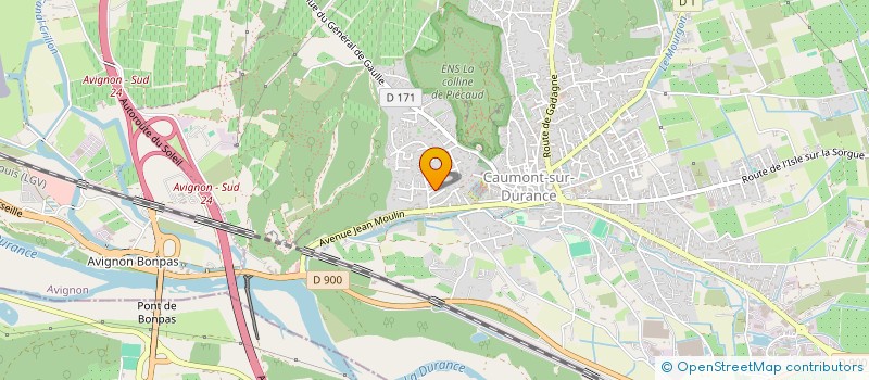 localisation de l'entreprise MONSIEUR CLAUDE VALTIN  CAUMONT-SUR-DURANCE