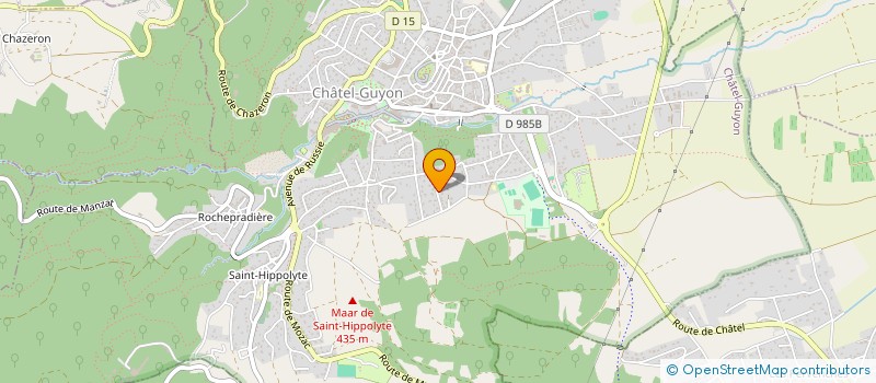 localisation de l'entreprise MONSIEUR CLAUDE VAN-INGEVELDE à CHATEL-GUYON
