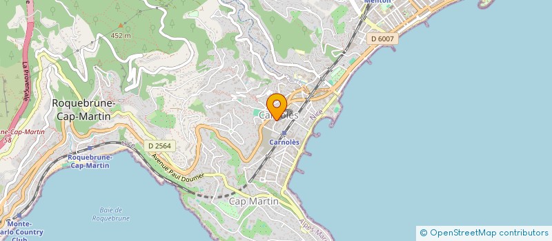 localisation de l'entreprise MONSIEUR CLAUDE VANDAMME  ROQUEBRUNE-CAP-MARTIN