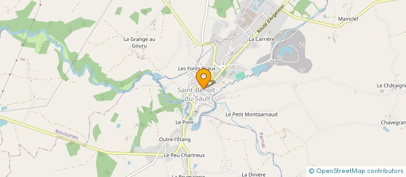 localisation de l'entreprise MONSIEUR CLAUDE VARLAN à SAINT-BENOIT-DU-SAULT