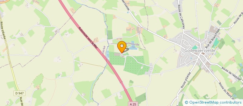 localisation de l'entreprise MONSIEUR CLAUDE VASSEUR  GODEWAERSVELDE