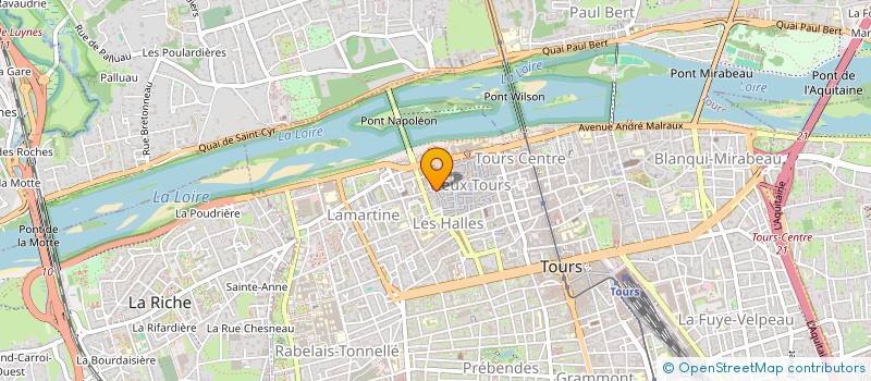 localisation de l'entreprise MONSIEUR CLAUDE VAUGEOIS  TOURS